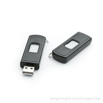 Sliding Black Plastic USB Flash Drive (PZP919)